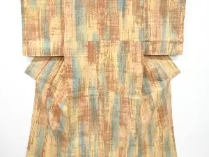 リサイクル　抽象模様手織り紬着物